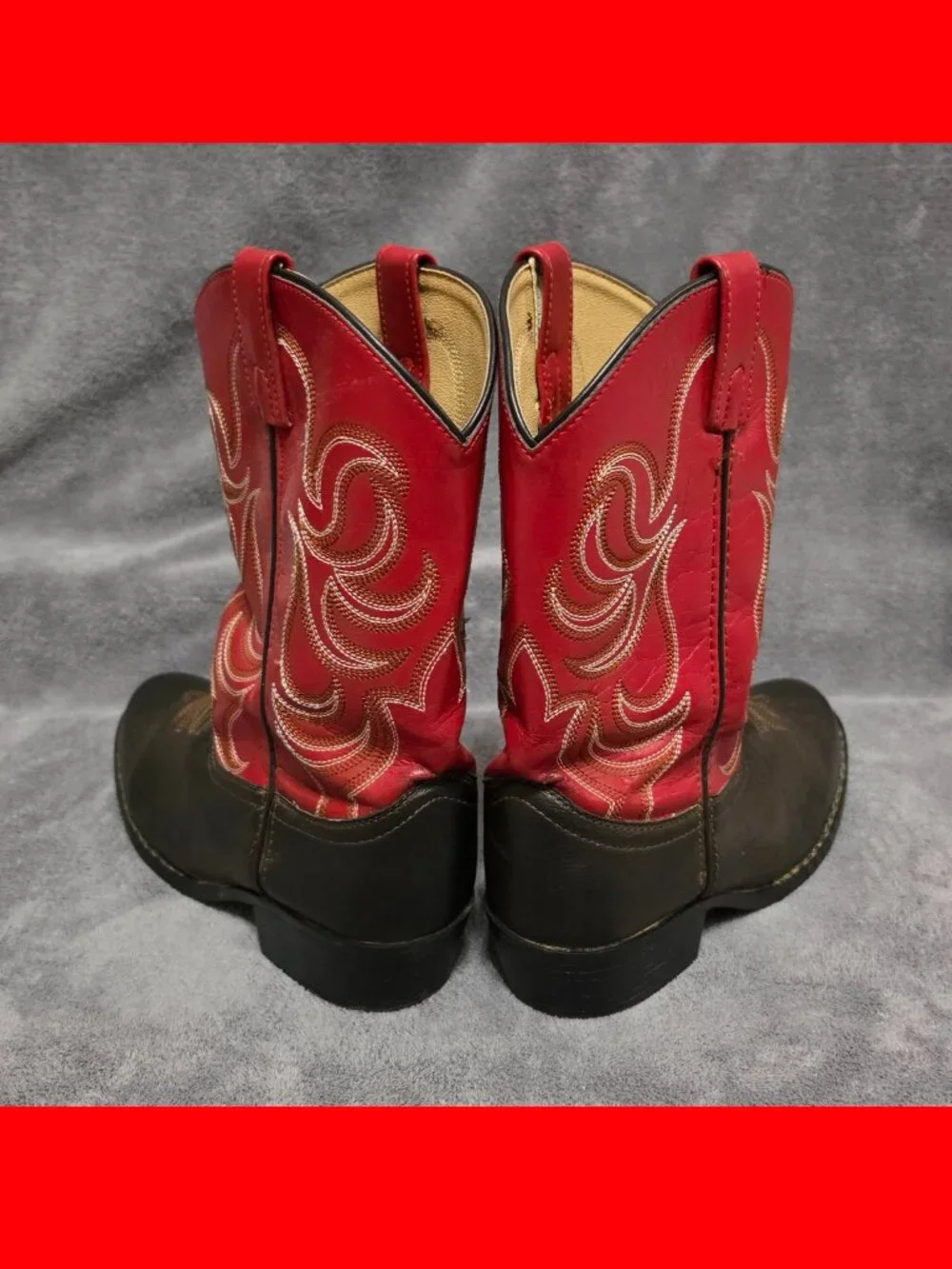 Red & Brown Smoky Mountain Boots - Big Boys 6